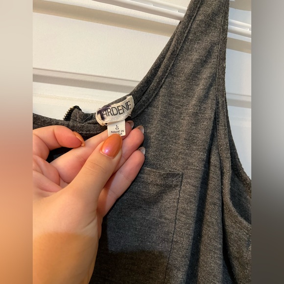 🌸3 FOR 5🌸 Gray Ardene Tank top with Zipper back - Picture 3 of 3